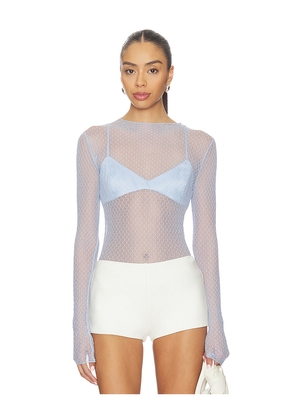 Free People Minding My Business Top in Baby Blue. Size M. Also in XS, S, L.