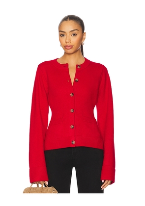 Good American Button Front Knit Cardigan in Red. Size M. Also in L.