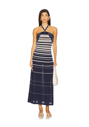 FAITHFULL THE BRAND Axel Maxi Dress in Navy. Size L. Also in XL.