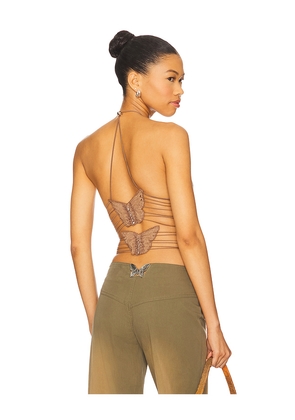 I.AM.GIA Ellery Top in Brown. Size M. Also in S, XXS, XS, L, XL.