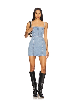 Icon Denim Judy Mini Dress in Blue. Size M. Also in L, XL.
