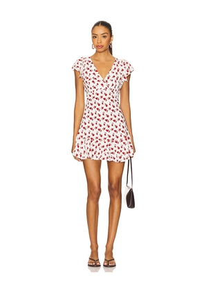 FAITHFULL THE BRAND Alba Mini Dress in White. Size S. Also in XS, L, XL.