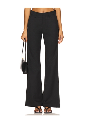Jaded London Stacked Bootcut Suit Pant in Black. Size 28. Also in 26, 30.