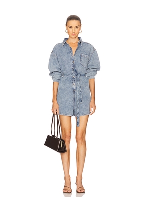 Good American Denim Romper in Blue. Size S. Also in XS, XXXL.