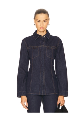 GRLFRND Drew Jacket in Blue. Size M. Also in S, XXS, XS, L, XL.