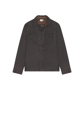 Faherty Lakeside Cpo Shirt in Black. Size S. Also in L, XL/1X.
