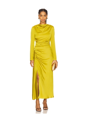 SIMKHAI Odessa Midi Dress in Green. Size 10. Also in 0, 2, 4, 6, 8.