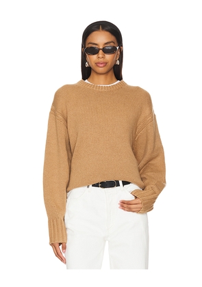 Guest In Residence Cozy Crew Sweater in Brown. Size M. Also in L, S, XS.