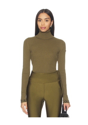 Goldbergh Mira Long Sleeve Knit Sweater in Olive. Size XS. Also in XL.