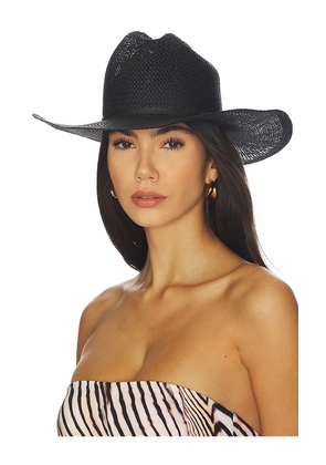 Janessa Leone Aiden Cowboy Hat in Black. Size M. Also in L, S.
