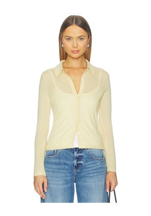 Guest In Residence Ella Shirt in Yellow. Size M. Also in L, XS.