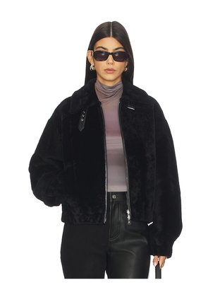 Helmut Lang Shearling Bomber in Black. Size XS. Also in M.