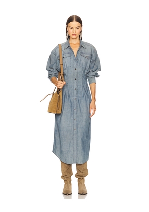 Isabel Marant Etoile Nolwen Dress in Blue. Size 36/4. Also in 34/2, 38/6.