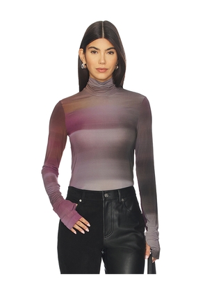 Helmut Lang Long Sleeve Turtleneck Top in Purple. Size M. Also in L, XS, XXS.