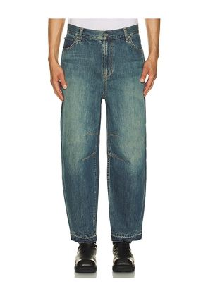 Helmut Lang Cocoon Jean in Blue. Size 34. Also in 31, 32.