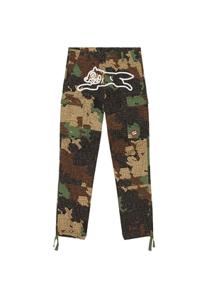 ICECREAM Big Block Cargo Pants in Green. Size 32. Also in 36.