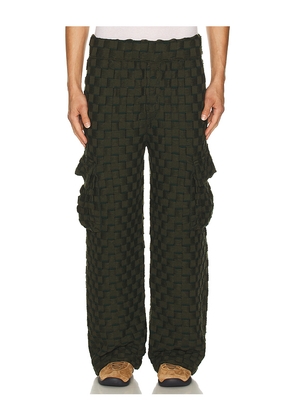 ISA BOULDER Rectangle Pants in Dark Green. Size S. Also in L, XL/1X.