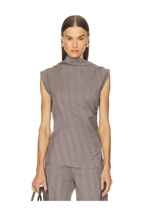 Jade Cropper Asymmetric Top in Beige. Size 38. Also in 34, 36.