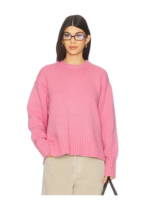 Guest In Residence Cozy Crew Sweater in Pink. Size M. Also in L, XL, XS.