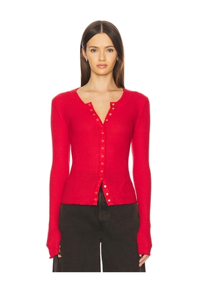 Free People Going Places Cardi in Red. Size M. Also in S, XS.