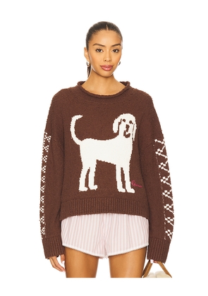 Free People Story Book Sweater in Chocolate. Size S. Also in XS, M.