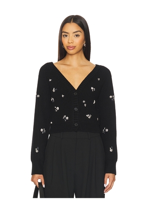 SIMKHAI Novah Cardigan in Black. Size M. Also in S, L.