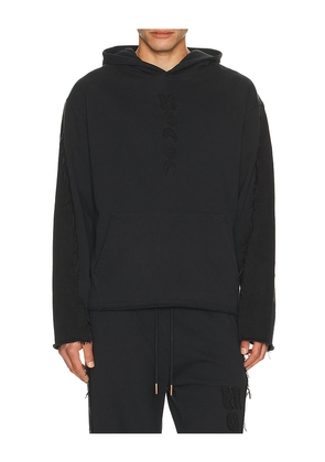 Honor The Gift Denim Hoodie in Black. Size S. Also in L.