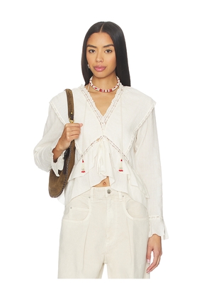 Isabel Marant Etoile Damienne Top in White. Size 34/2. Also in 36/4, 42/10.