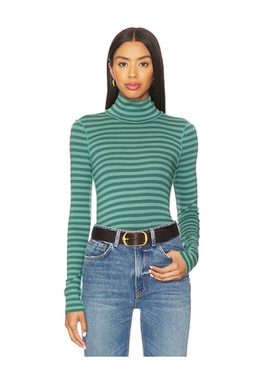 Free People x We The Free Good Good Turtle Stripe Top In Rainforest Combo in Green. Size M. Also in S, XS.