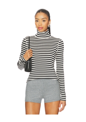 Free People x We The Free Good Good Turtle Stripe Top In Black Combo in Black,White. Size M. Also in S, XS.