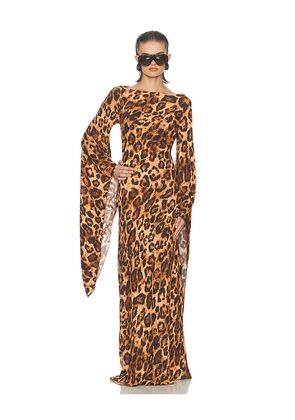 Helsa The Rosalind Dress in Brown. Size S. Also in XXS, XS.