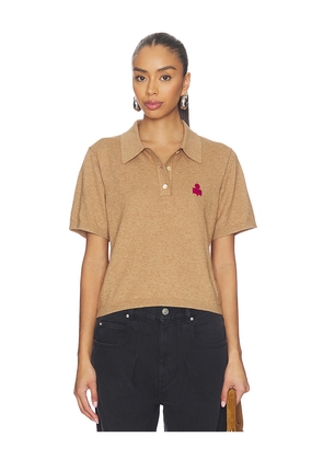 Isabel Marant Etoile Althea Top in Tan. Size 36/4. Also in 34/2, 38/6, 40/8, 42/10, 44/12.