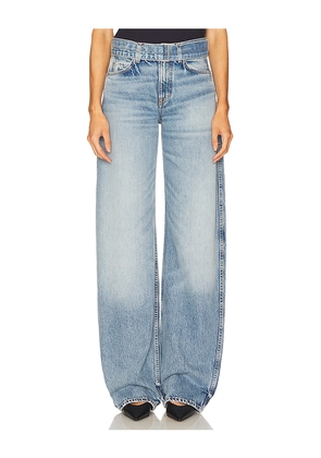 GRLFRND Austen Low Rise Belted in Blue. Size 24. Also in 25, 26, 27, 29, 32.