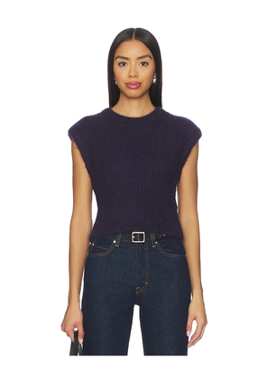 FRAME The Plush Vest in Purple. Size M. Also in XS, S, L.