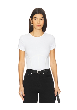 Good American Weightless Corset Bodysuit in White. Size M. Also in XS, S, XXXXL/4X, L, XL/1X, XXL/2X.