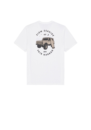Fair Harbor Kismet Graphic Tee in White. Size S. Also in L, XL/1X.
