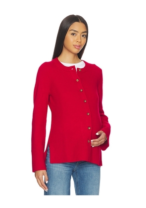 HATCH The Celine Contour Cardigan in Red. Size 2. Also in 4.