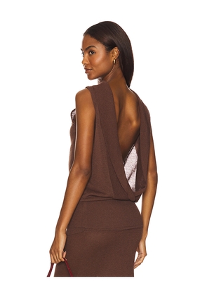 Geel Serra Tunic Top in Chocolate. Size M. Also in L, XL.