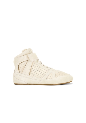 Isabel Marant Senny High Sneaker in White. Size 38. Also in 37, 39, 40, 41.