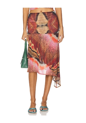 Feners Festa Skirt Day in Brown. Size L. Also in M, XS.