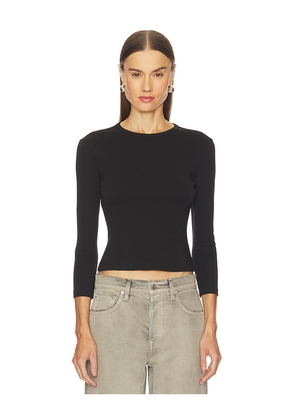 GRLFRND 3/4 Sleeve Tee in Black. Size M. Also in S, XS, XL.