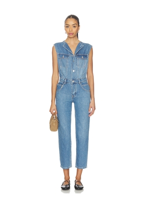 Free People x We The Free All You Need Denim Coverall In Bea Blue in Blue. Size 26. Also in 25, 27, 28, 29, 30, 31.
