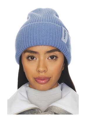 Halfdays Merino Beanie in Blue.