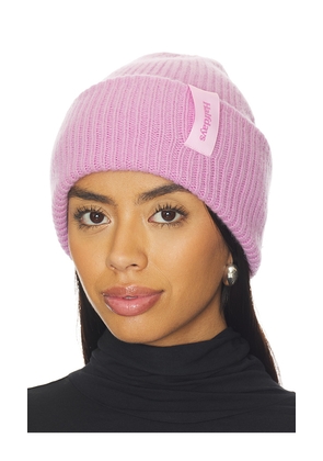 Halfdays Merino Beanie in Pink.
