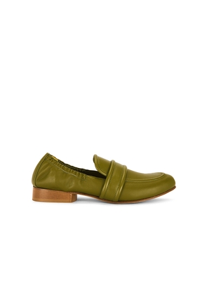GIA BORGHINI Paula Loafer in Olive. Size 36.5. Also in 36, 37, 37.5, 38, 38.5, 39, 39.5, 40, 41.