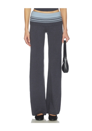 Frankies Bikinis Shore Cloud Knit Pant in Charcoal. Size M. Also in S, XS.