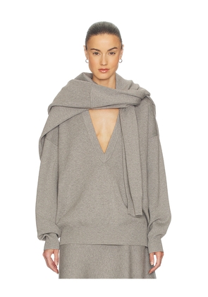 Helsa Xanthe Sweater in Grey. Size L. Also in XS, S, M, XL.