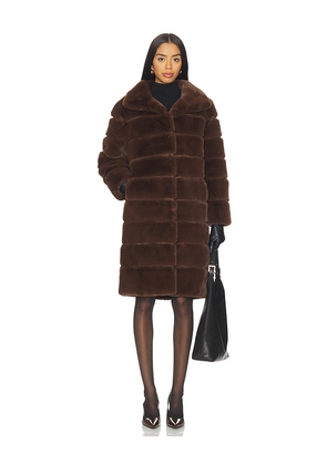 Generation Love Christie Faux Fur Coat in Brown. Size M. Also in L, XL.