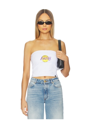 Hype and Vice Los Angeles Lakers Tube Top in White. Size S. Also in L, XS.