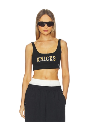 Hype and Vice New York Knicks Scoop Neck Crop Top in Black. Size M. Also in L, S, XS.
